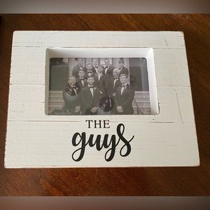NWT Mud Pie “The Guys” Wedding Photo Frame
